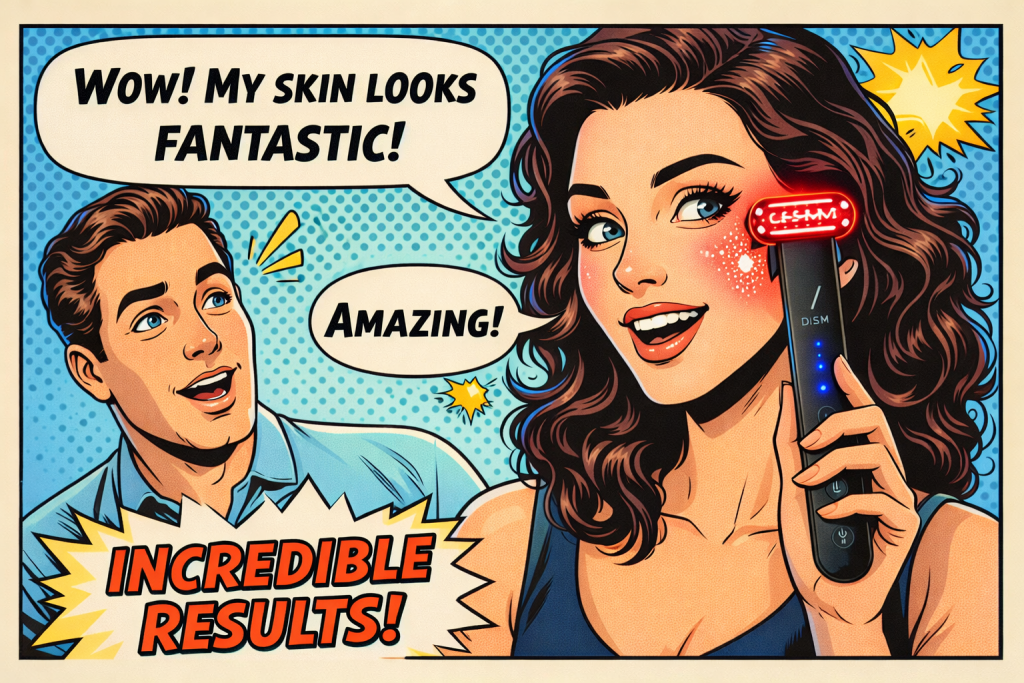 美容器DISM-EMS-EERを使用する女性