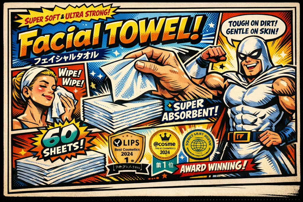 ITOフェイシャルタオルを使う男女